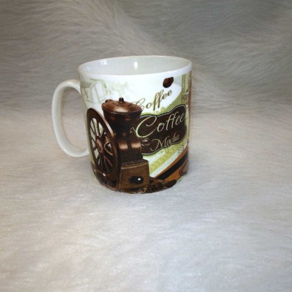 Mug Old Tyme Coffee Imagery on Large mug